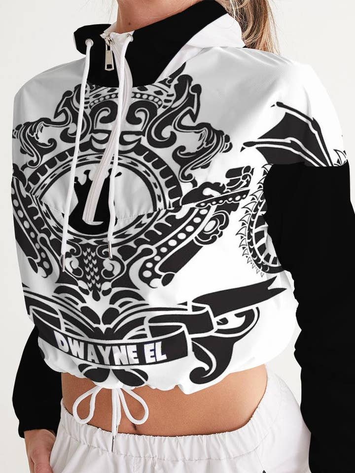 Dwayne Elliott Collection Cropped windjack voor dames voor wholesale door Dwayne Elliott Collection