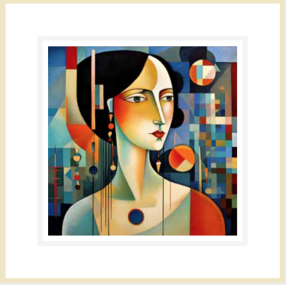ikonink – wholesale Everyday greeting card – Girl With Earring Card0