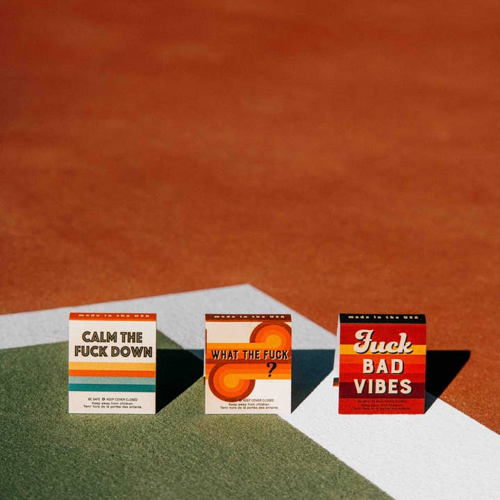 Whiskey River Soap Co. - Vente Allumettes - C'est quoi ce bordel ? Carnets d'allumettes | Matches drôles1