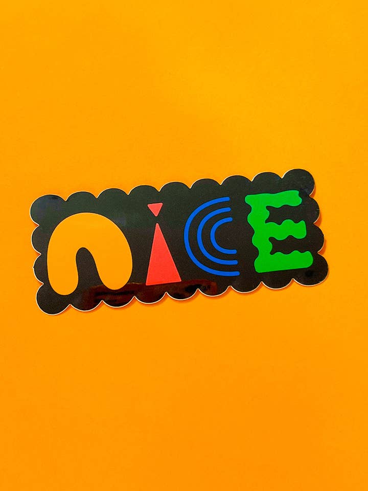 NICE Sticker for wholesale by Inner Peach Design