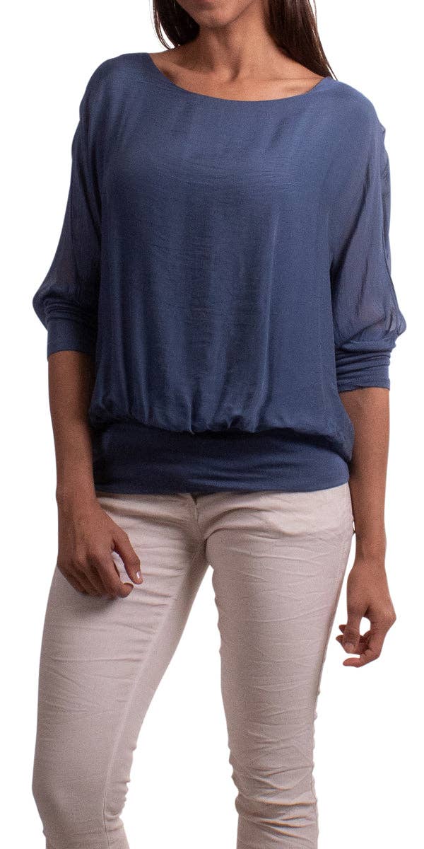 Gigi Moda - Wholesale Blouse - Women's - Sheer Batwing Blouse26