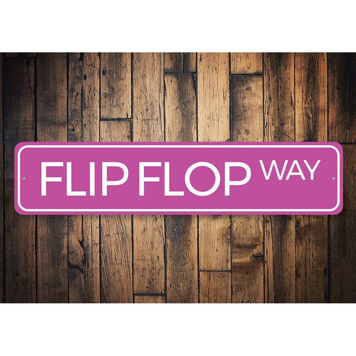 Lizton Sign Shop, Inc - Wholesale Sign - Flip Flop Way Sign1