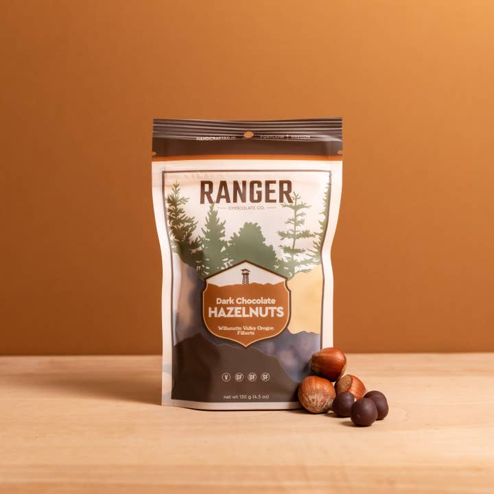 Ranger Chocolate Co. - Wholesale Chocolate Covered Sweets - Dark Chocolate Hazelnuts