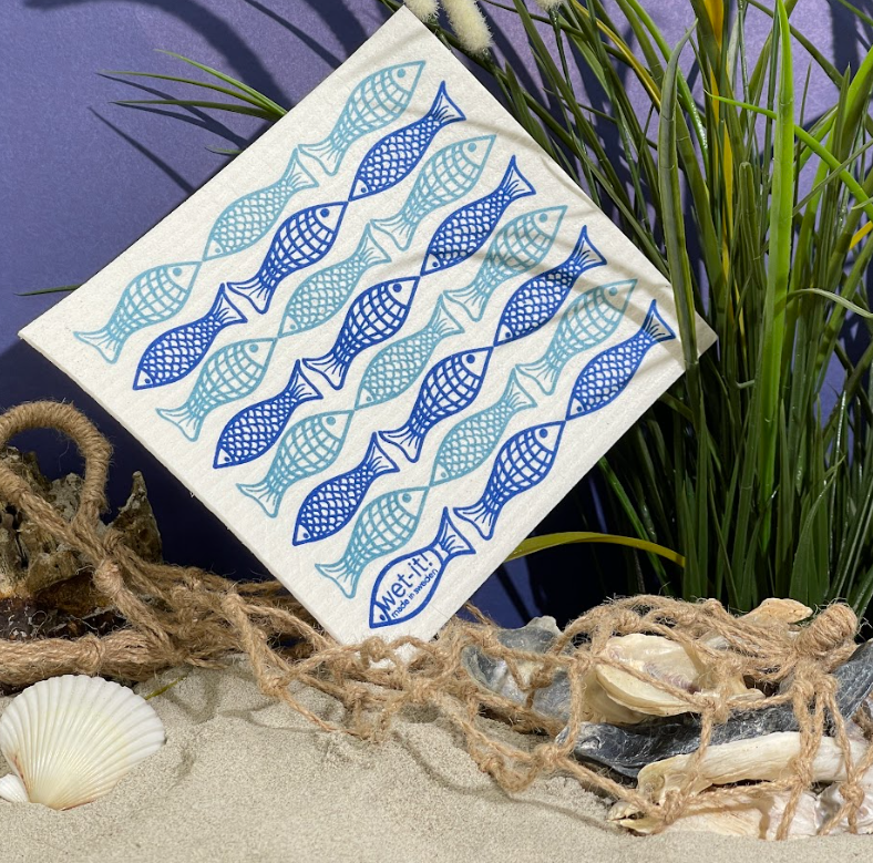 Wet-it! – toalha de cozinha por atacado – Pano Sueco Azul Captura do Dia3