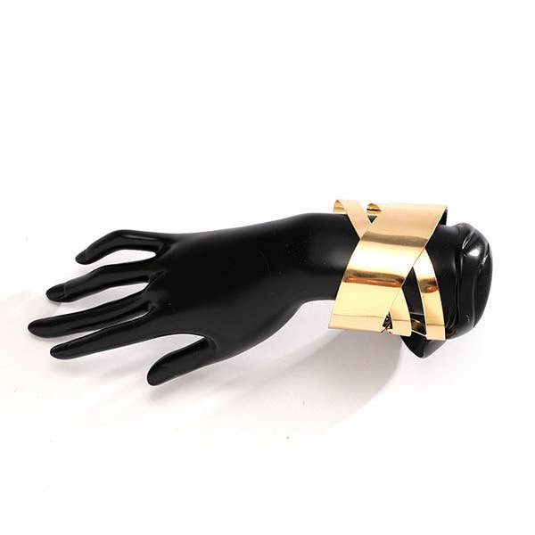 UZ Wholesale Store - Wholesale Manchet-armband - Geometrische Holle Effen Kleur Armband - 2,73" Diameter6