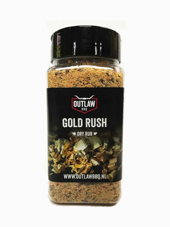 Outlaw BBQ Dry rub barbecue Gold Rush for wholesale by Outlaw BBQ