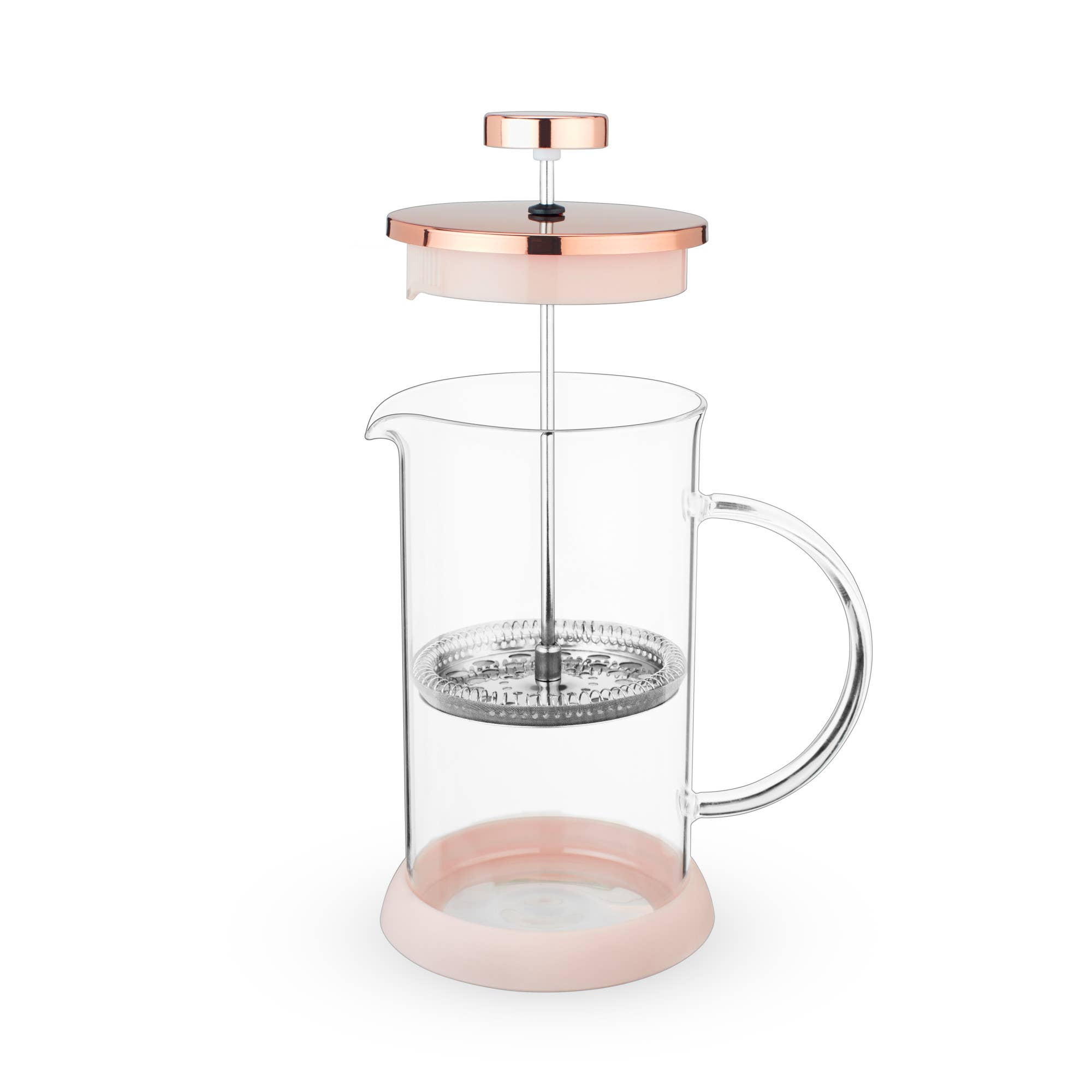 Pinky Up - Wholesale Tea Pot - Riley™ Glass Portable Mini Coffee and Tea Press Pot 12oz2