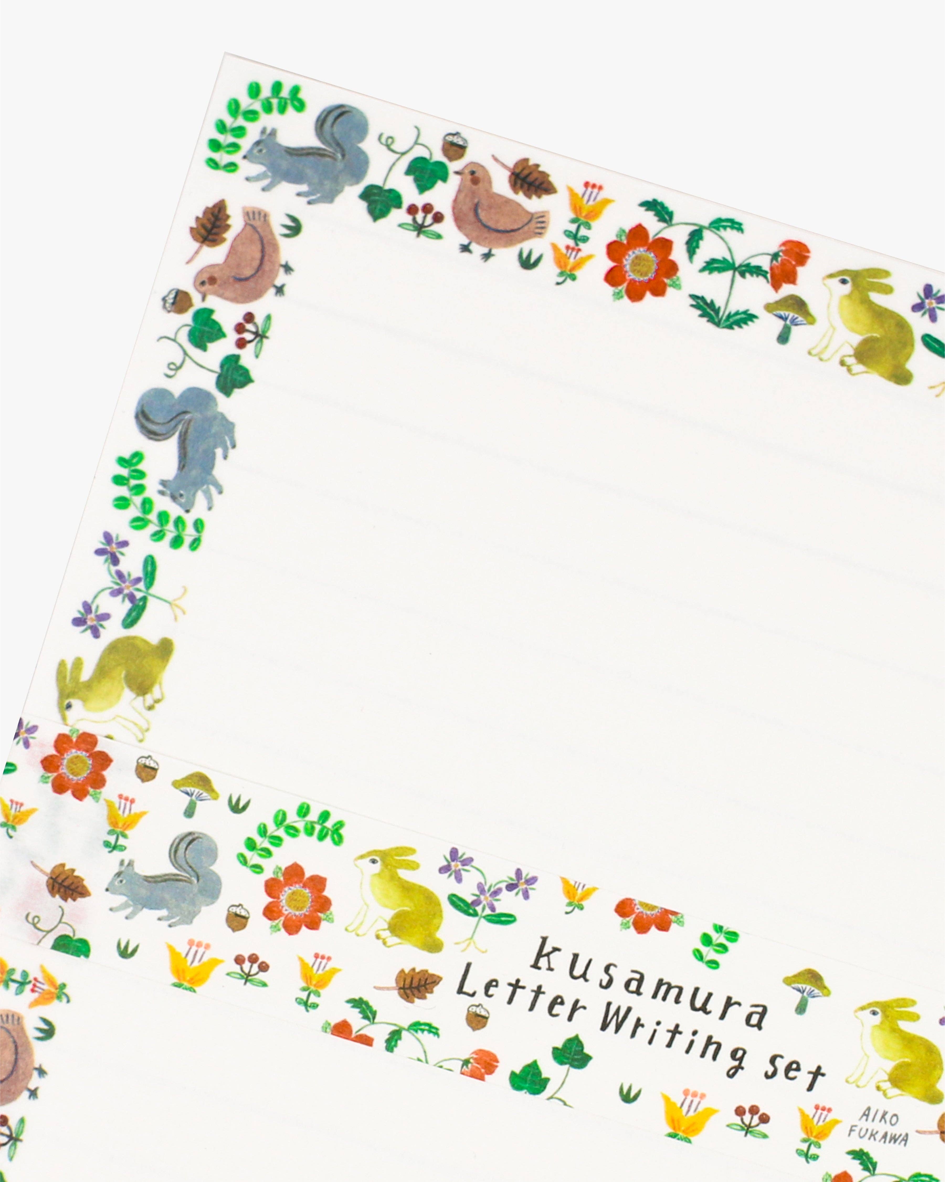 Her Winter Flowers - Wholesale Stationery/Notecard Set - Writing Set - Kusamura4