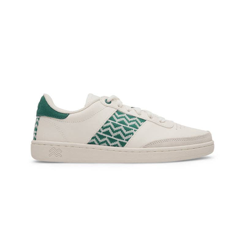 N'GO Shoes - Wholesale Lifestyle Sneakers - Women's - Saigon Classique beige and fir green leather low-top sneakers
0