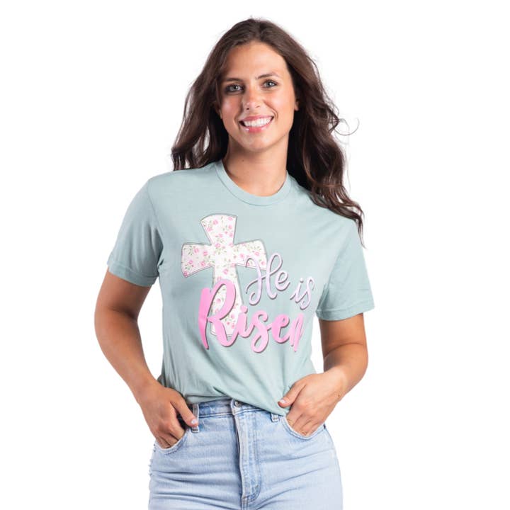 He is Risen T-Shirt for wholesale by Jane Marie