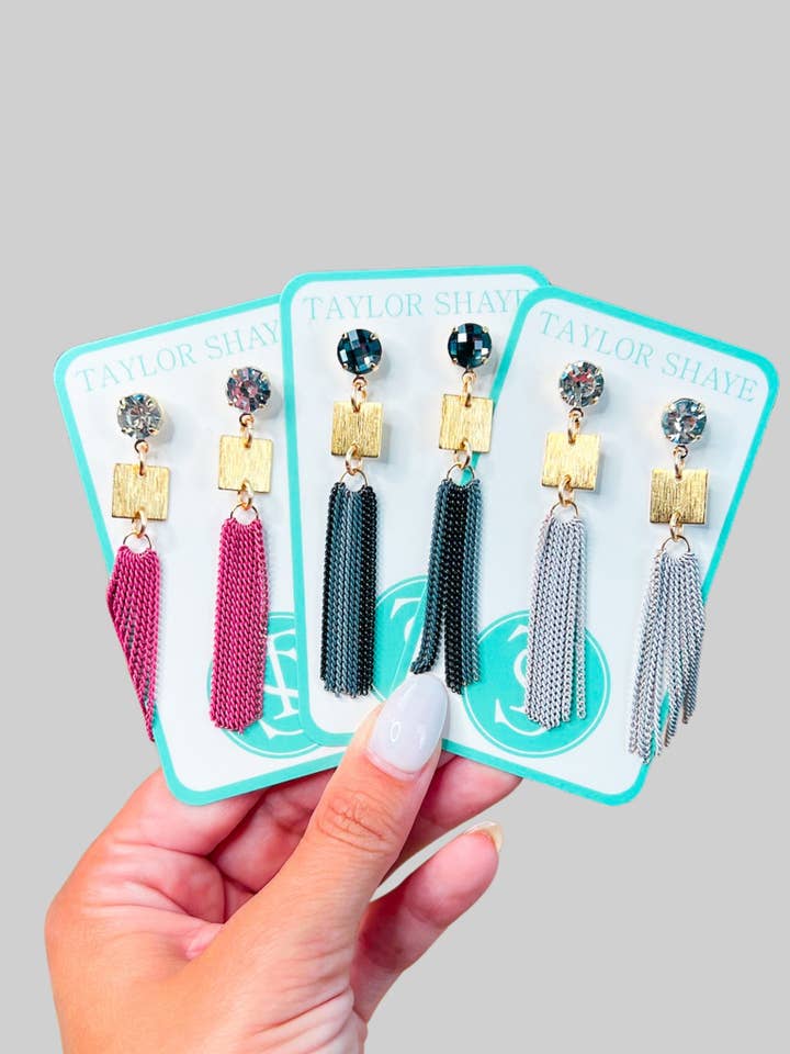 Fall Sally Chain Drops for wholesale by Taylor Shaye Designs