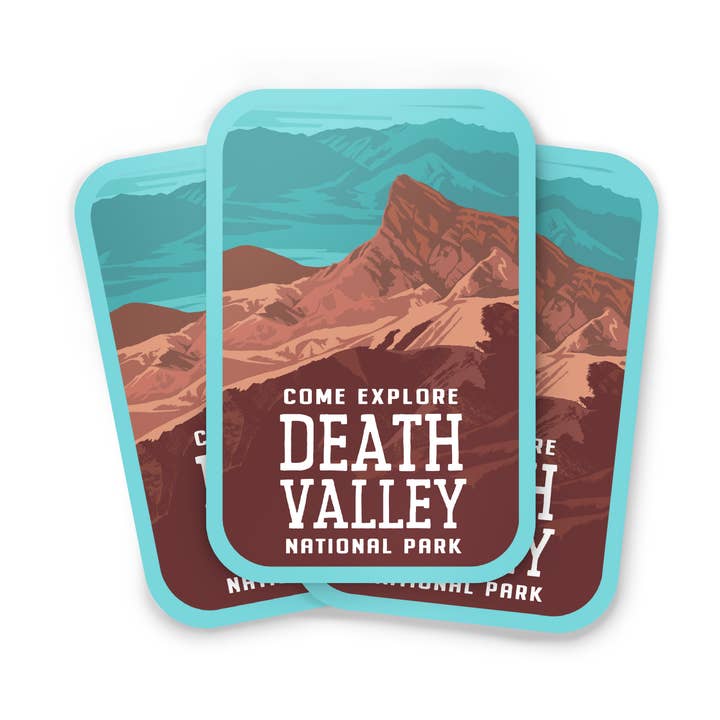 Pegatina impermeable del Parque Nacional del Valle de la Muerte, California para venta al por mayor de Recollection Project