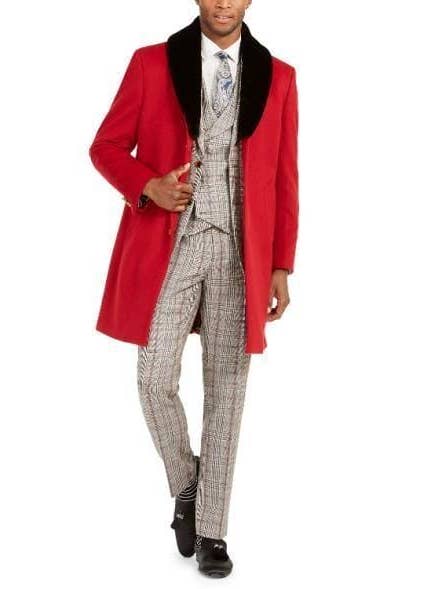 Mens Mid-Length Coats - 3/4 Length Mens Coat for wholesale by Alberto Nardoni