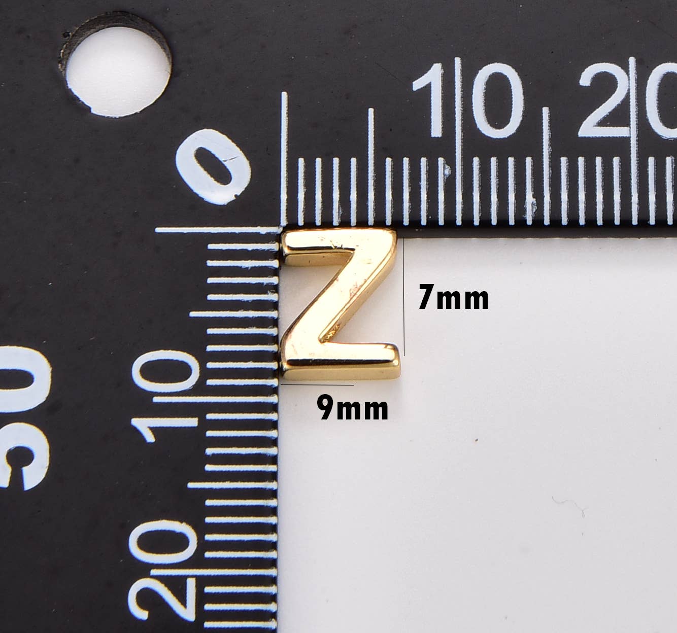 Beads Creation - Wholesale Individuele bedel/hanger - 18K verguld alfabet letter initiale monogram hanger28