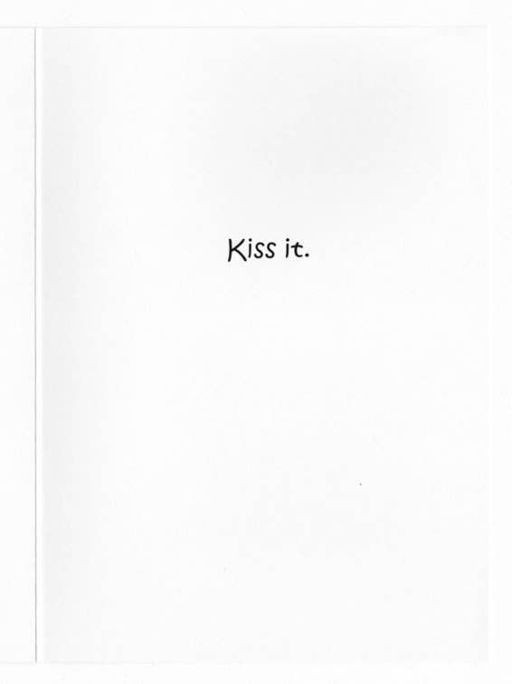 Kiss It Funny Edgy Everyday Greeting Card Humor for wholesale by GrammaBurp Humorous Greeting Cards