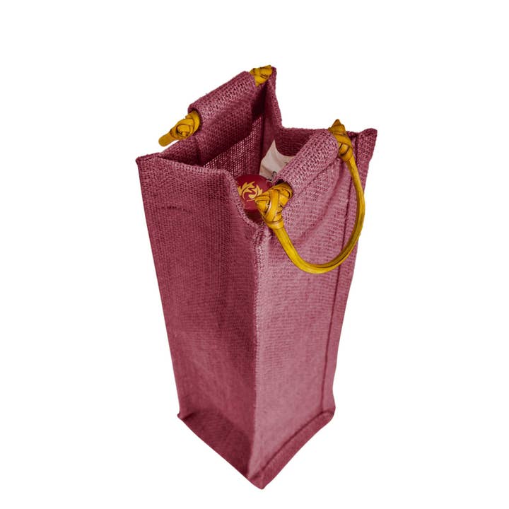 ecojutebags - Wholesale Wine Gift Bag - Eco Jute Wine Bags 7-Pack with Wooden D Handles for Gifting4