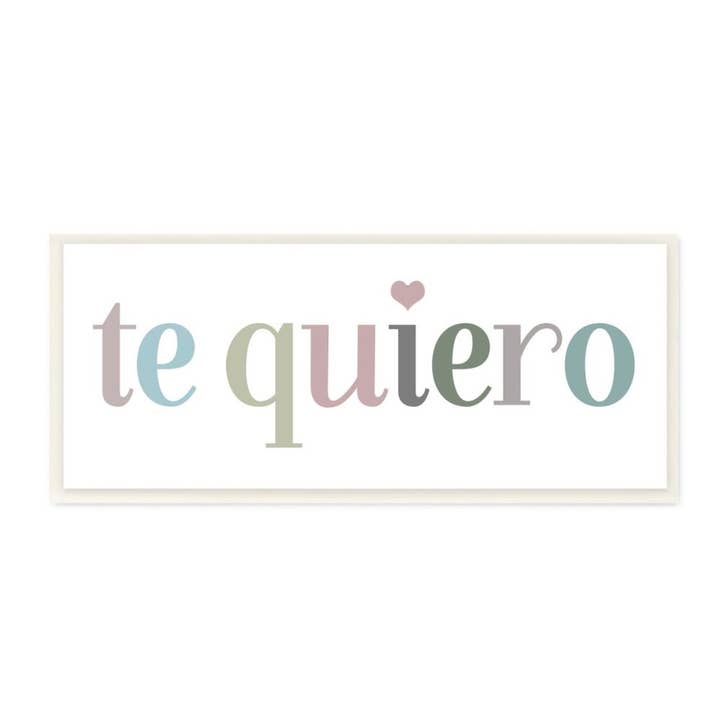 Stupell Industries - Wholesale Bord/bordje - Te Quiero Phrase Romantische Spaanse tekst