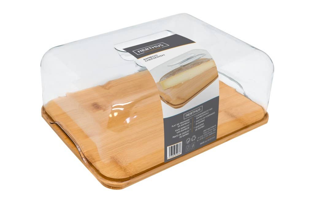Vin Bouquet (Find It Import & Export Sl) - Wholesale Cheese Board - PVC Dome Cheese Dish, Wooden Box2