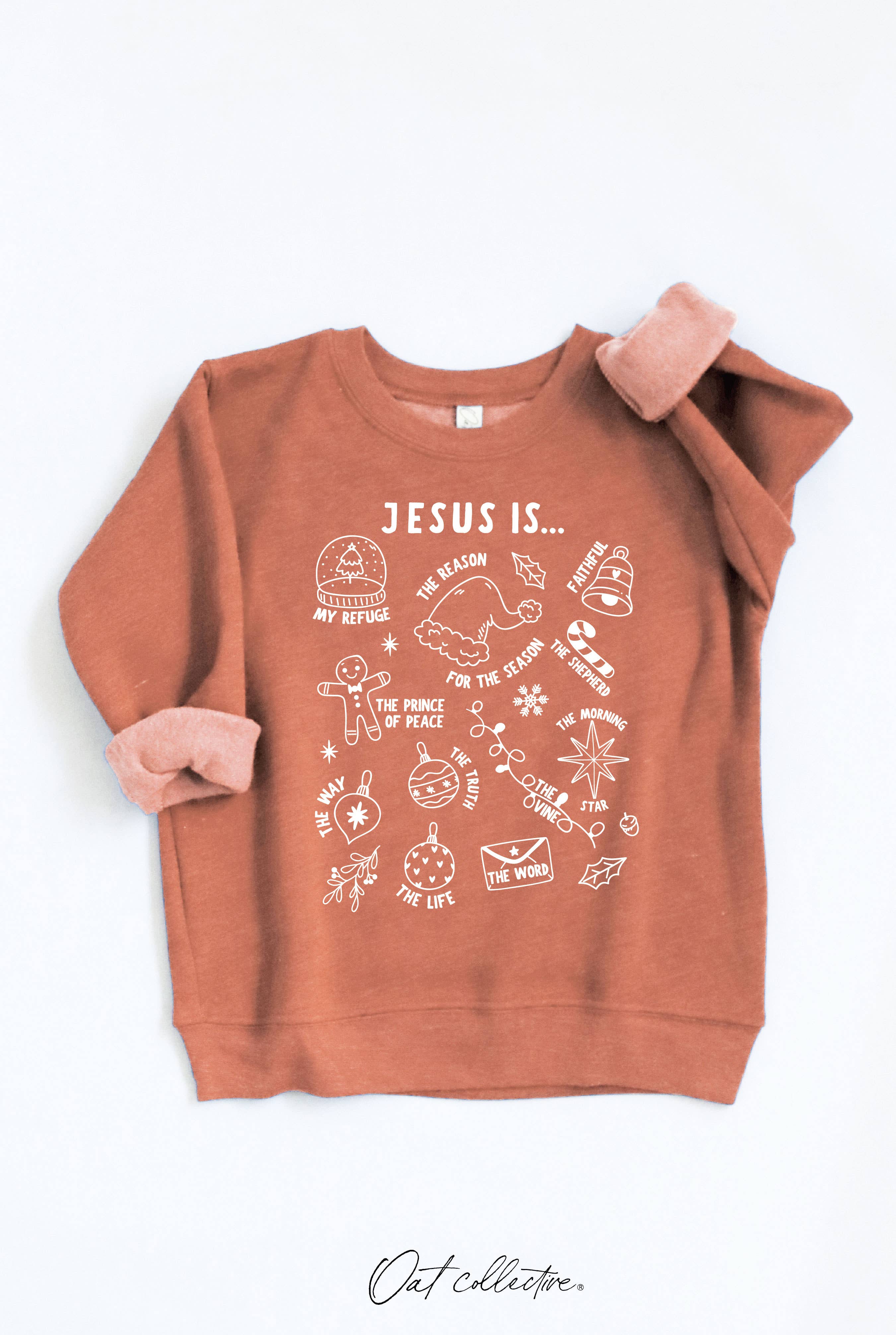 OAT COLLECTIVE - Wholesale Sweatshirt - Kids - JESUS IS... Toddler Graphic Sweatshirt5