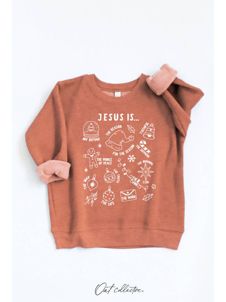 OAT COLLECTIVE - Wholesale Sweatshirt - Kids - JESUS IS... Toddler Graphic Sweatshirt5