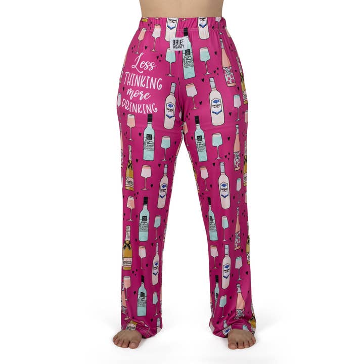 BRIEF INSANITY - Wholesale Lounge Sweatpants/Joggers - Women's - Less Thinking more Drinking