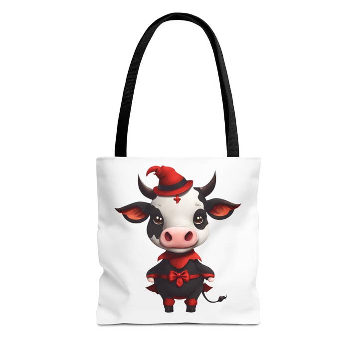 Witchy Moo- Tote Bag (AOP) for wholesale by aMOOsing Designs Shop