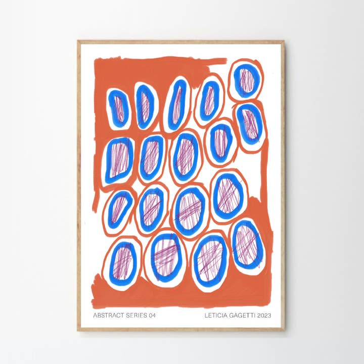 Lámina mural Abstract Series de Leticia Gagetti #04 para venta al por mayor de OWO Ceramics