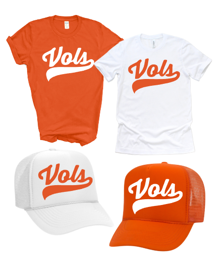 The Candy Collections - Wholesale Screen Printed T-Shirt - Unisex - Tennessee VOLS unisex tee shirt casual FOOTBALL0