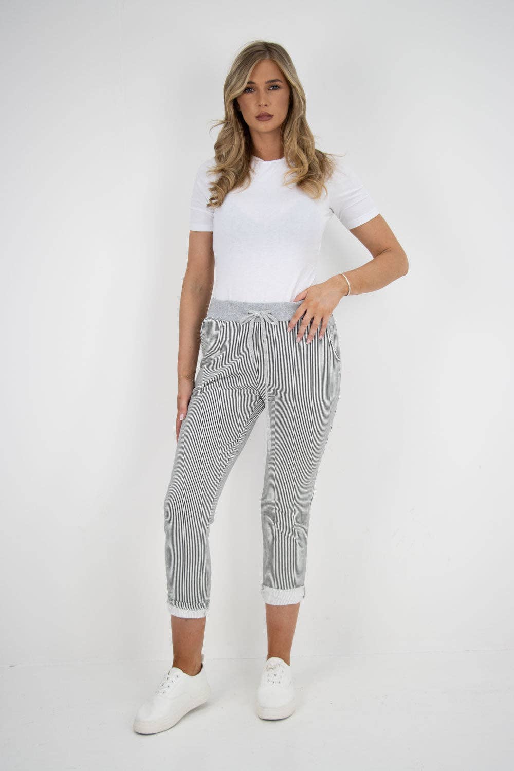 Miss Bold - Wholesale Pants - Women's - Italian Printed Cotton Ladies Trouser3