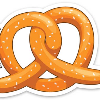 Autocollant bretzel pour la vente par Moon Light Sticker Co