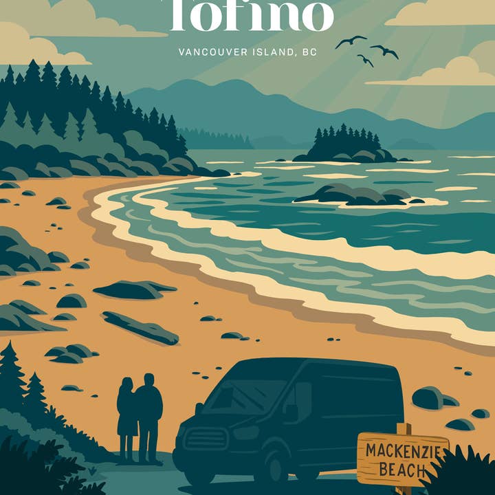 la designs - Wholesale Art Print - Mackenzie Beach, Tofino Art Print — Vancouver Island Coast1