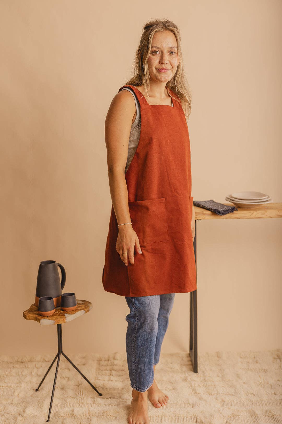 The Adorn Co. - Wholesale Apron - Canvas Crossback Apron6