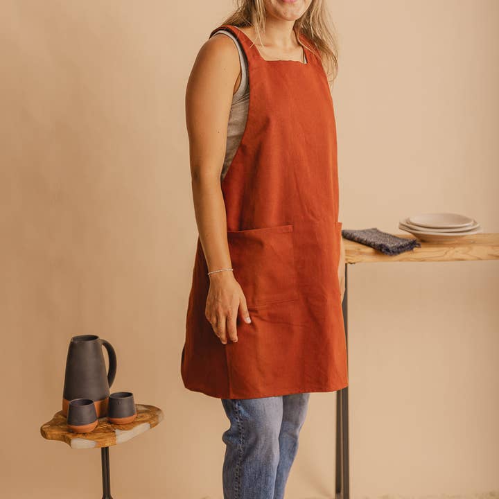 The Adorn Co. - Wholesale Apron - Canvas Crossback Apron6