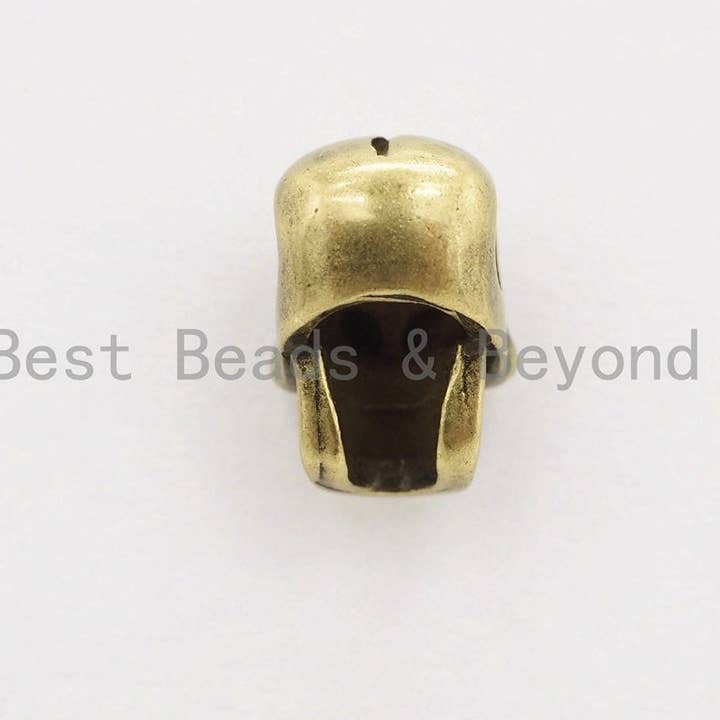 BestBeads&Beyond – Engroshandel Vedhæng/charm – Antik stil Mini Skull Perle, Paracord Survival Armbånd Perler, Big Hole Skull Spacer Perler, Mænds smykker Findings,7x7x10mm, sku #Y115