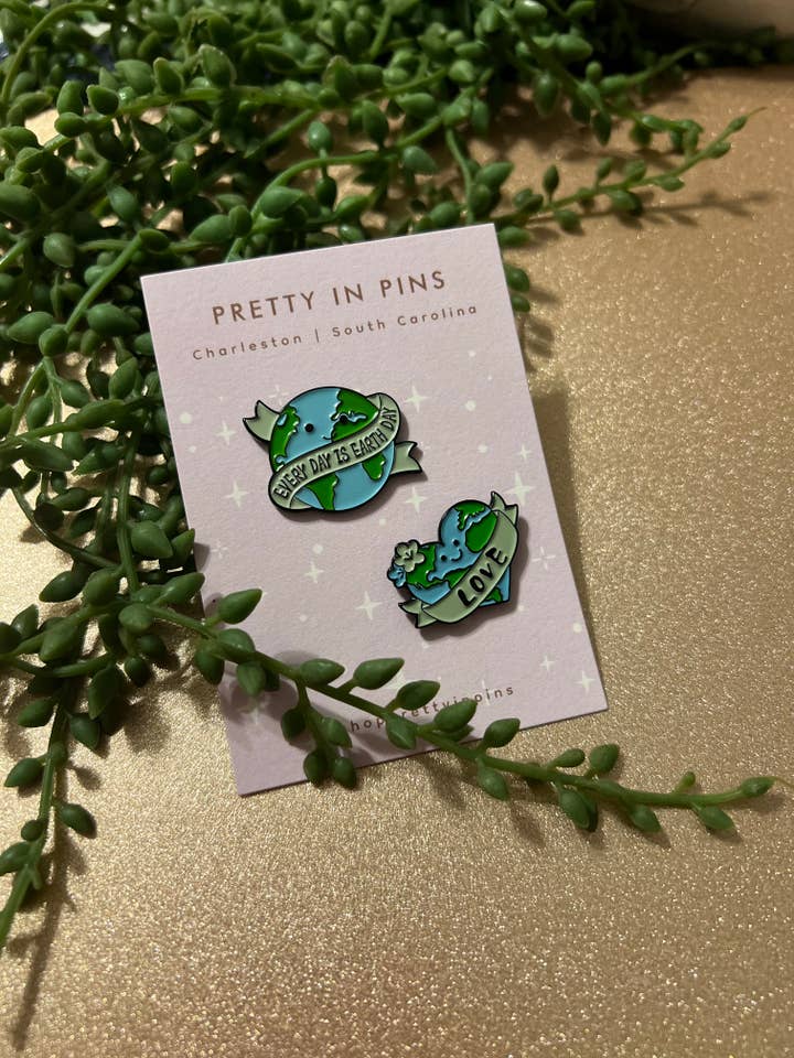 Earth Pin Set for wholesale by Riddle Boutique