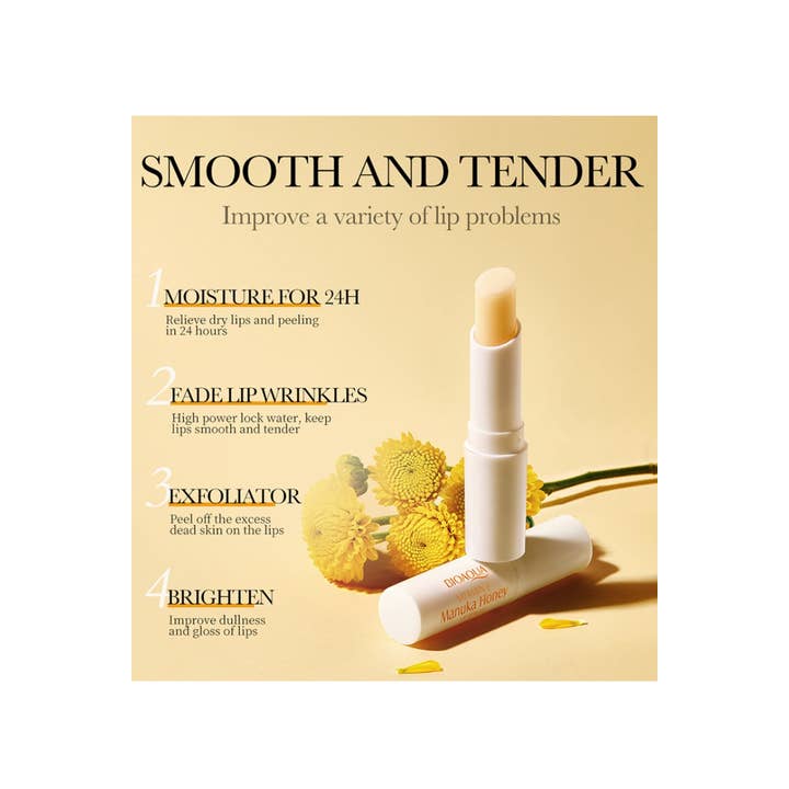 WHITE `.Manuka Honey Lip Balm Vitamin E for wholesale on Faire3