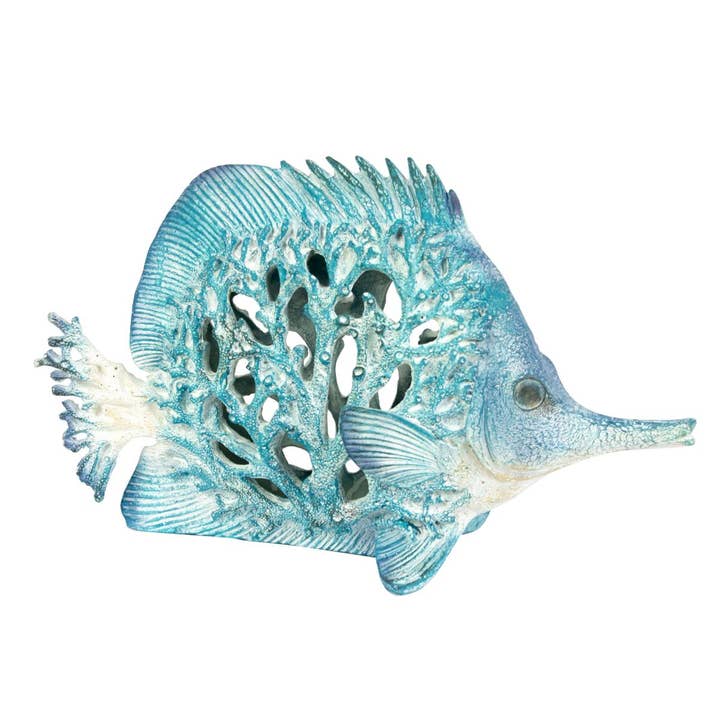 Creature di corallo - Pesce farfalla dal naso lungo, blu, 35 cm per la vendita all'ingrosso da parte di Nauticalia