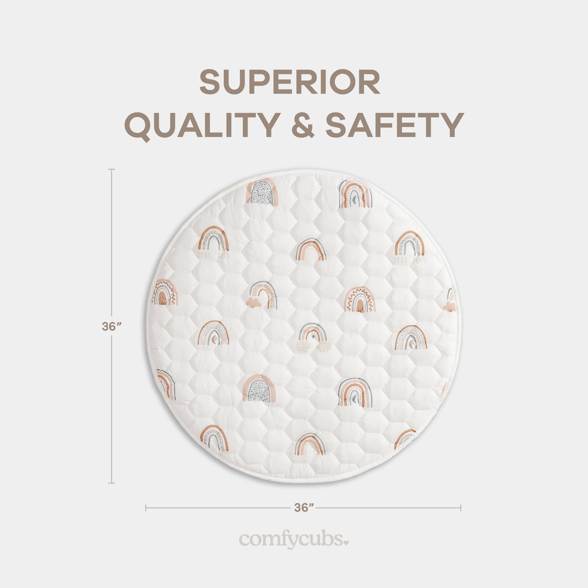 Comfy Cubs - Wholesale Play Mat - Kids & Baby - Premium Play Mat, Quilted Baby Mat for Floor by Comfy Cubs59