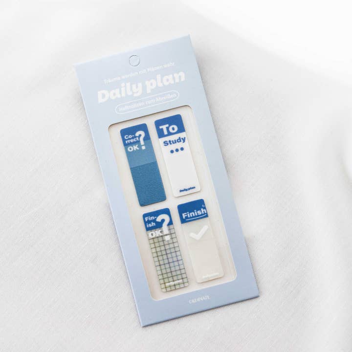 Ordinate - Wholesale Sticky Notes - Daily Plan Blue | Tearable Index Tabs | sticky notes1