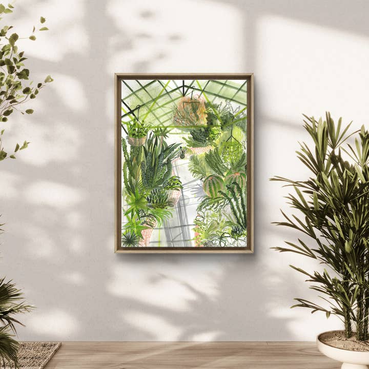 ApoorvaMittalDraws - Wholesale Art Print - Greenhouse Art Print that shows Botanical Beauty2