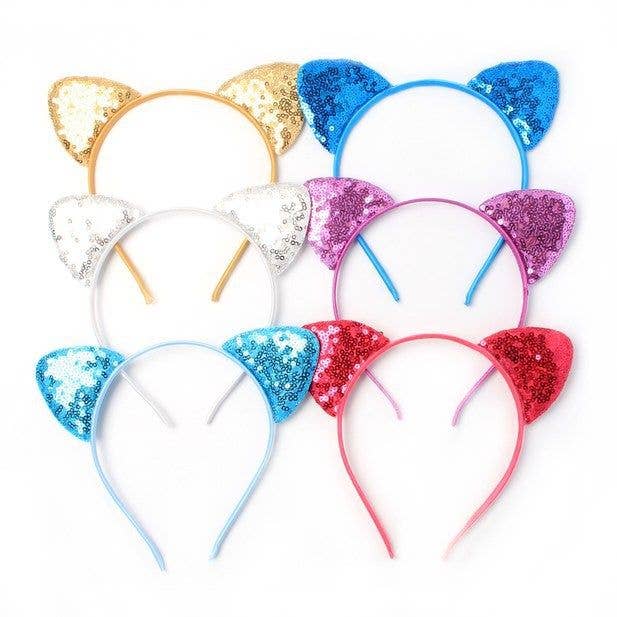 Inca UK – wholesale Fashion Headband - Kids – Sequin Cat Ears Aliceband0