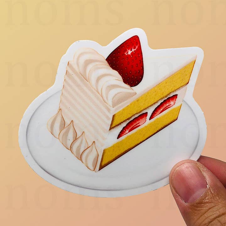 Noms - Wholesale Sticker - Strawberry Shortcake - Vinyl Food Sticker0