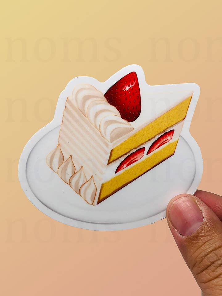 Strawberry Shortcake - Vinyl Food Sticker for wholesale by Noms