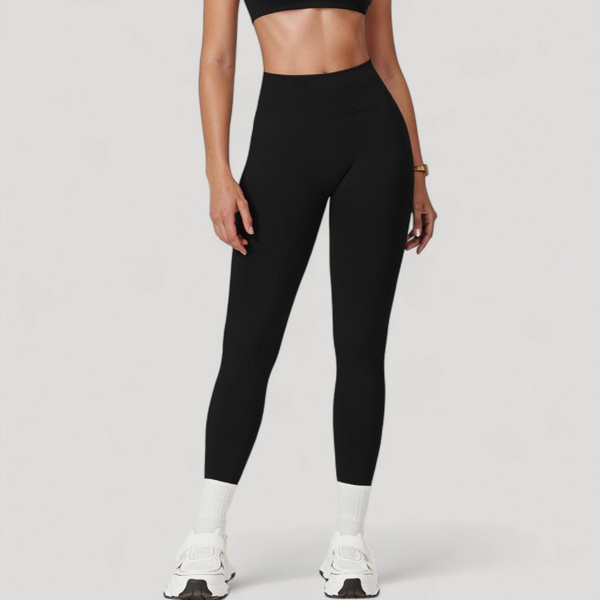 Active by Anna-Kaci – wholesale Athletic/lounge leggings – Women's – Seamless High Waist Compression Leggings with Sculpting Back30