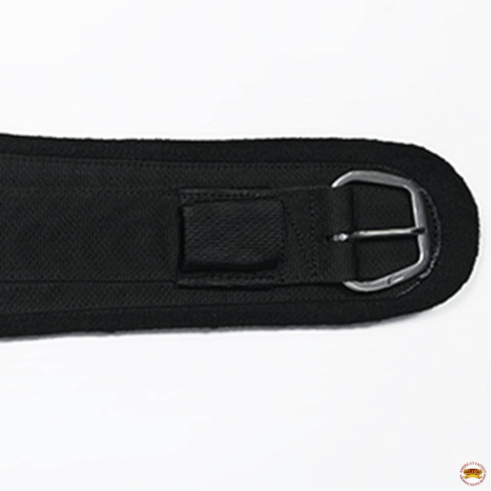 HILASON - Vente Équipement d’équitation - Sangle de selle de rodéo doublée en feutre pour cheval HILASON avec boucle en acier inoxydable noire6