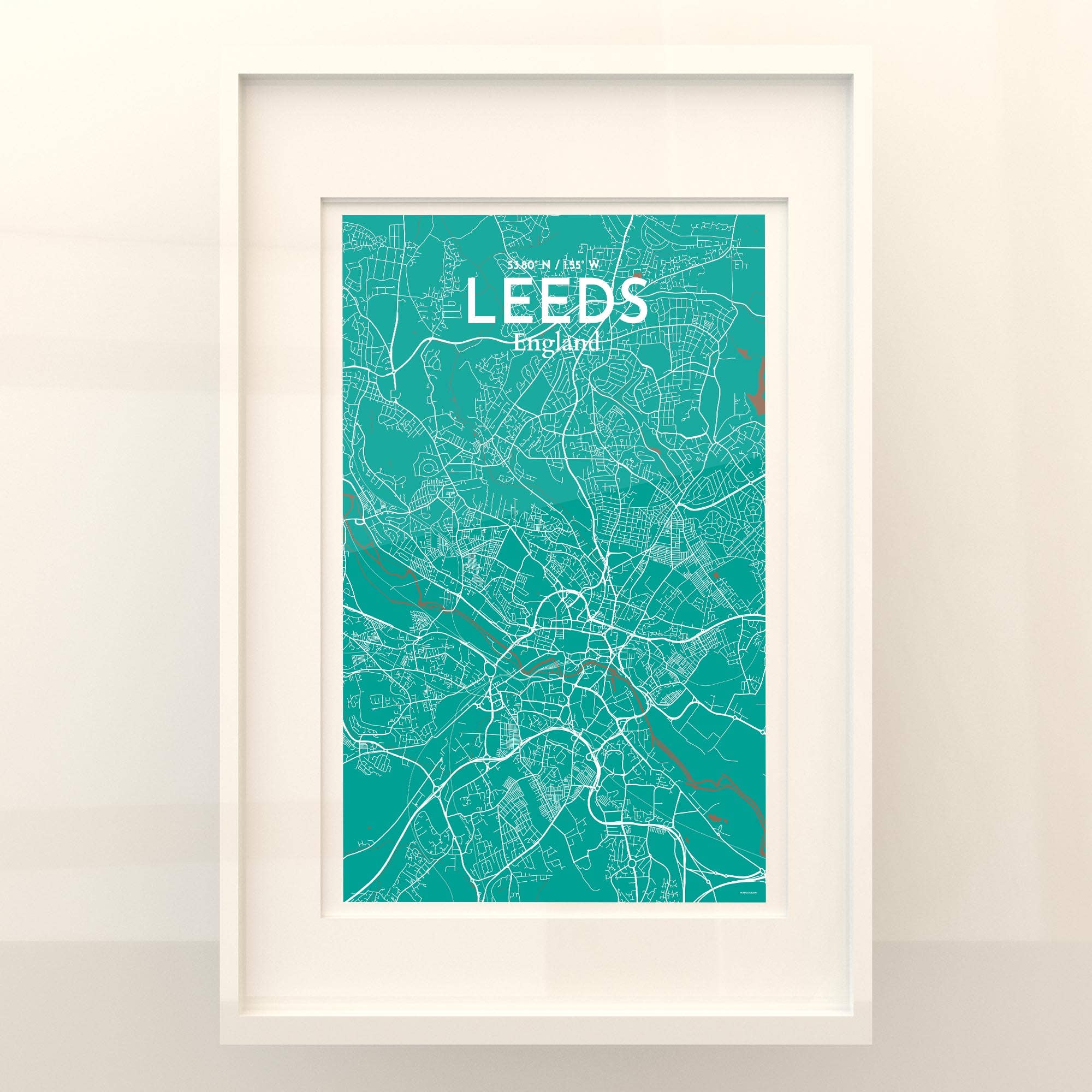 OurPoster.com – wholesale Poster – Leeds karta affisch105