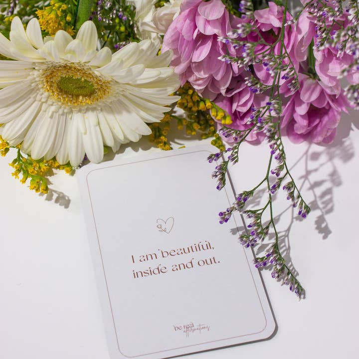 Be real affirmations – wholesale Kontorsmateriel/Notecard Set – Må bra-affirmationskort