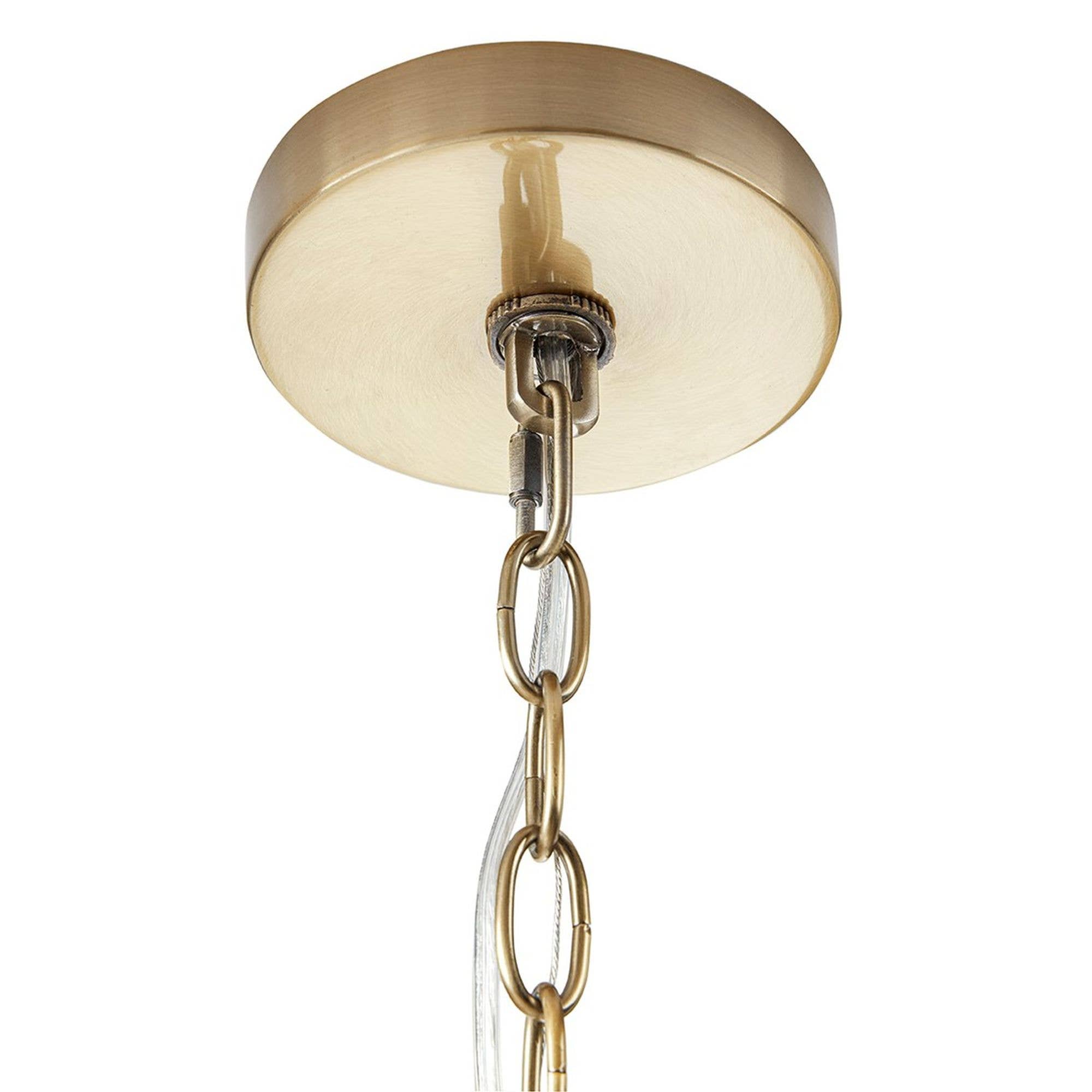 Olliix - Wholesale Chandelier/Hanging Light - 9-light Round Tiered Textured Glass Shades Chandelier6