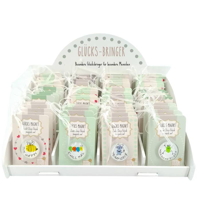 SET Magnete 60 Stk., 12-fach sort. In Holzdisplay für den Großhandel von Hergo Creation GmbH