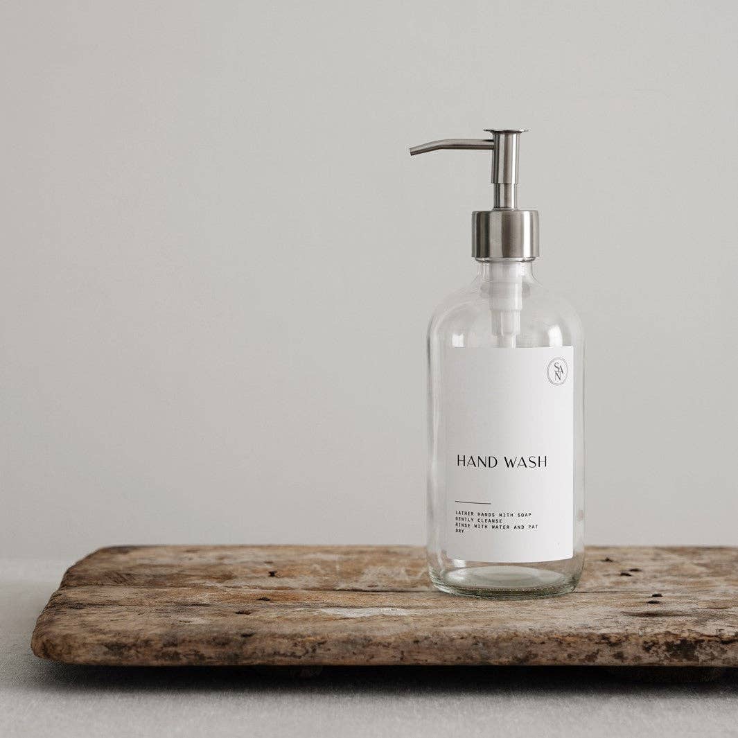 So At Nature - Wholesale Soap dispenser - Premium Glass Pump Bottle 500ml - Klar1